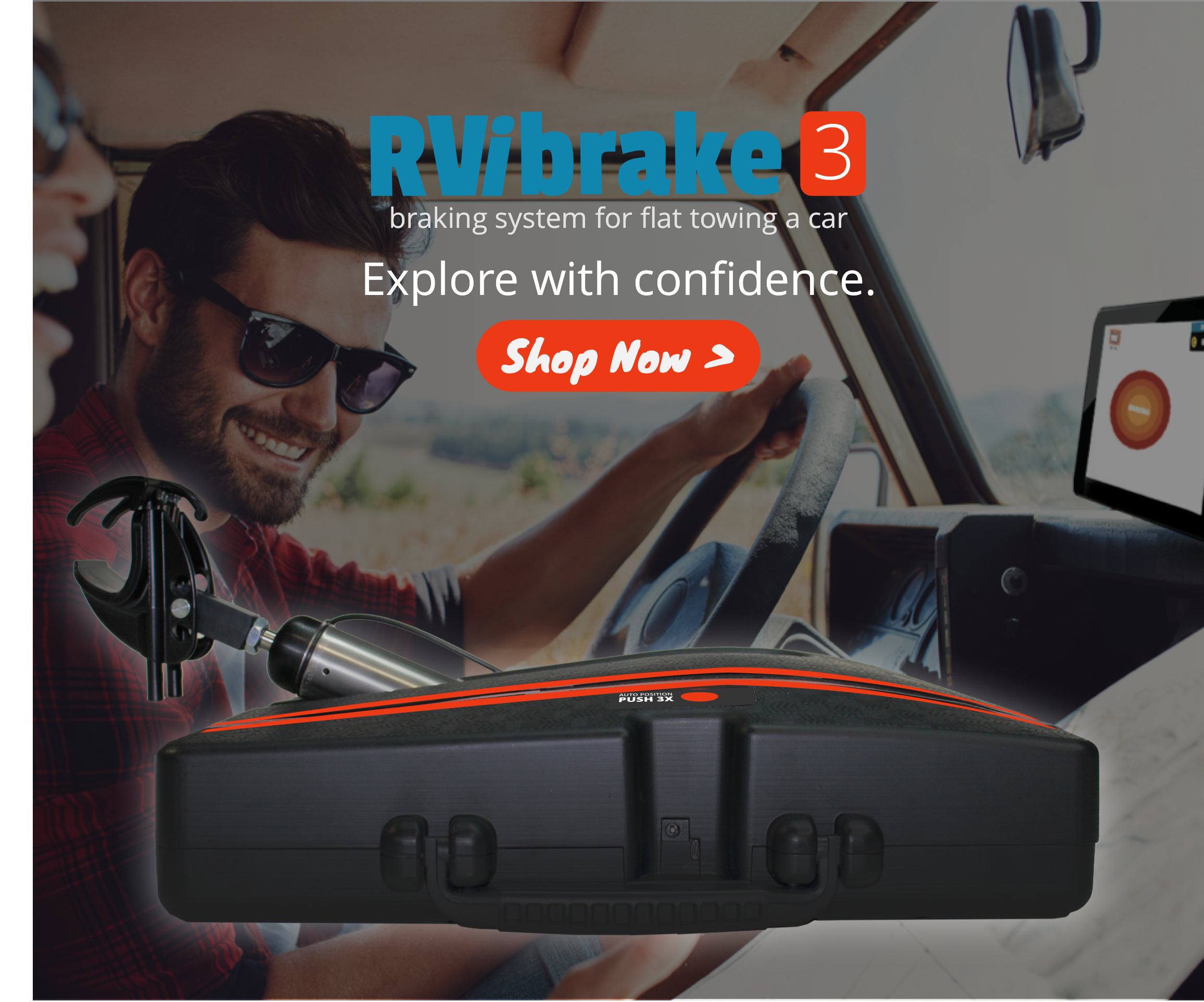 Shop RVibrake3 Portable Flat Towing Braking System - RVi