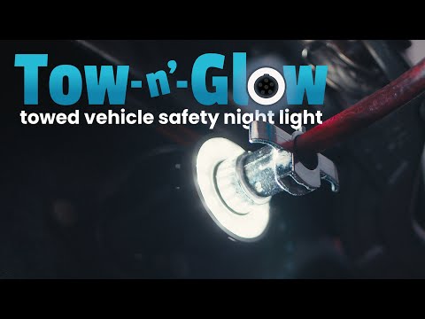 Tow-n-Glow towed vehicle safety night light