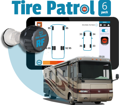 Tire Patrol: Tire Pressure Sensor 6-pk for Motorhome - RVi